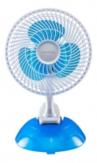 Ventilador De Mesa Ventisol Mini Branco Com 3 Pás Cor Azul, 20cm De Diâmetro 220v