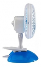 Ventilador De Mesa Ventisol Mini Branco Com 3 Pás Cor Azul, 20cm De Diâmetro 220v